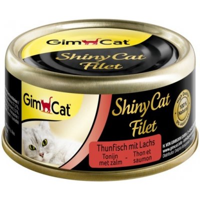 GimCat ShinyCat filet tuňák s lososem 70 g