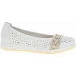 Rieker L3062-80 dámské baleríny bílé – Zboží Dáma
