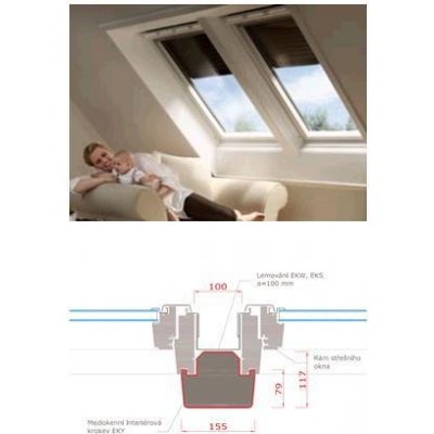 VELUX EKY Pomocná krokev 2000 W35 – HobbyKompas.cz