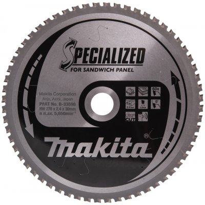 Makita Pilový kotouč na sendvičové materiály B-17681 Specialized, 270x30mm, 60 zubů – Hledejceny.cz