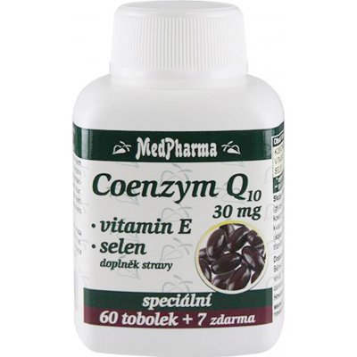 MedPharma Coenzym Q10 30 mg vit.E selen 67 tablet – Hledejceny.cz