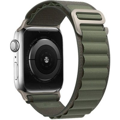 eses Alpský tah tkaný nylonový řemínek pro Apple Watch 38mm/40mm/41mm Barva: zelená