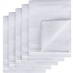 T-tomi Látkové TETRA pleny, EXCLUSIVE COLLECTION, bílé, sada 5 kusů - 70 x 70 cm