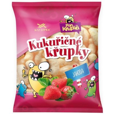 REJ Food Kukuřičné křupky JAHODA 90 g – Zbozi.Blesk.cz