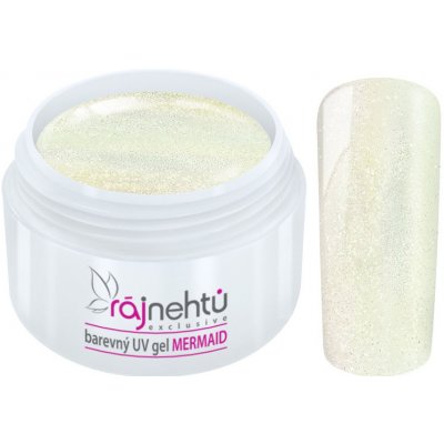 Ráj nehtů Barevný UV gel MERMAID White Bílý 5 ml – Sleviste.cz
