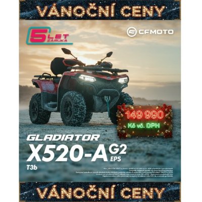 CFMoto Gladiator X520-A EPS T3B Gen.2 Zelená – Sleviste.cz
