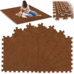 Massido Pěnová podložka puzzle 180 × 120 cm 6 ks hnědá – Zboží Dáma