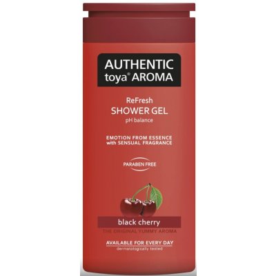 Authentic Toya Aroma Black Cherry aromatický sprchový gel 400 ml