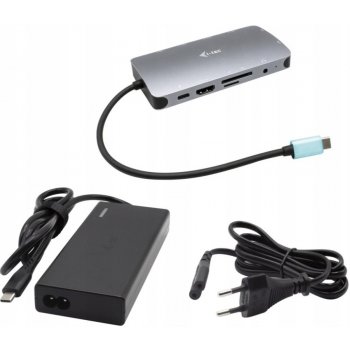 i-Tec USB-C Metal Nano Dock HDMI/VGA with LAN + Charger 112W C31NANOVGA112W