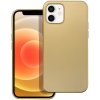 Pouzdro a kryt na mobilní telefon Apple Pouzdro Forcell Metallic case iPhone 12 / 12 Pro zlaté