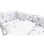 Baby Nellys 3-dílná sada Mantinel s povlečením Koloušek tečky tm. máta 135 x 100 cm – Zboží Dáma