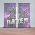 Sablio Záclony FORTNITE RAVEN Fialová bouře: 2ks 150x250cm – Hledejceny.cz