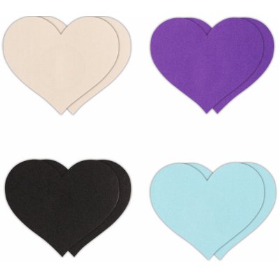 NS Novelties Pretty Pasties Heart I Assorted 4 Pairs – Zboží Dáma