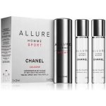 Chanel Allure Homme Sport EDT 3 x 20 ml 60 ml Chanel dárková sada – Hledejceny.cz
