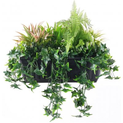 Umělé rostliny mix v truhlíku - venkovní, 65cm – Zboží Dáma