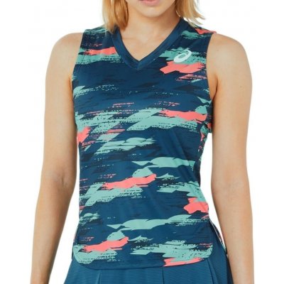 Asics Women Match Graphic Tank light indigo