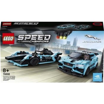 LEGO® Speed Champions 76898 Formula E Panasonic Jaguar Racing GEN2 car & Jaguar I-PACE eTROPHY