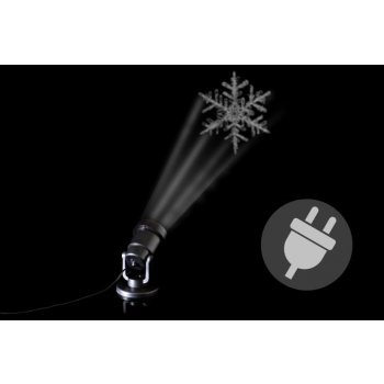 Nexos 41716 Venkovní LED projektor sněhová vločka dosah 15 20 m