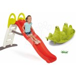 Smoby 310192-1 set Toboggan Funny a zelená oboustranná houpačka Tuleň s vodotryskem – Hledejceny.cz