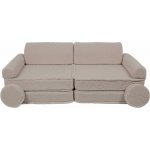 Play Sofa Velká dětská rozkládací pohovka Premium Bearly Světle šedá – Sleviste.cz