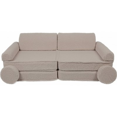 Play Sofa Velká dětská rozkládací pohovka Premium Bearly Světle šedá – Sleviste.cz