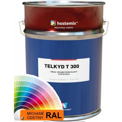 Barvy a laky Hostivař Alkydová syntetika TELKYD T300 MAT 10 kg RAL 8017 čokoládová hnědá