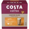 Kávové kapsle Costa Coffee Signature Blend Latte pražená mletá káva 8 x 7,0 g a 8 x 15,8 g