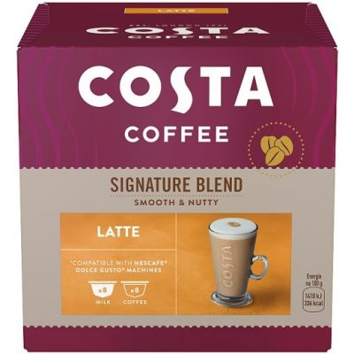 Costa Coffee Signature Blend Latte pražená mletá káva 8 x 7,0 g a 8 x 15,8 g – Hledejceny.cz