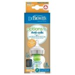 Dr. Brown´s kojenecká láhev širokohrdlá Options transparentní 150 ml – Sleviste.cz