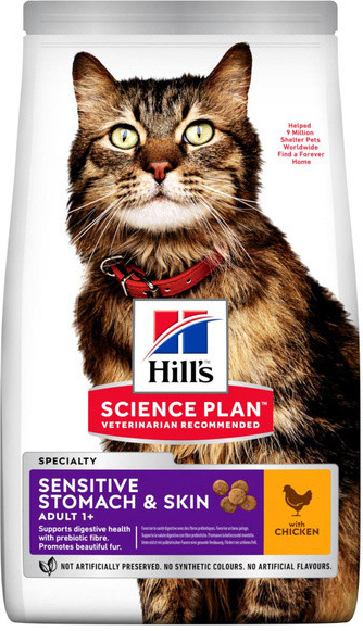 Hill\'s Science Plan Cat Adult Dry Chicken Sensitive 7 kg