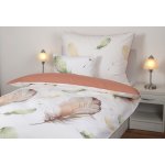 JAN peří bavlna povlečení velké peří/hnědá přikrývka 250x200 – Hledejceny.cz