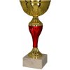 Pohár a trofej Kovový pohár Zlato-červený 20 cm 8 cm