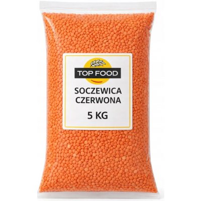 Top Food červená čočka 5000 g – Sleviste.cz