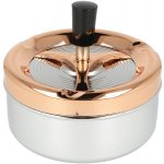 KRCZ Cigaretový popelník kovový otočný Chrome/Bronze 13cm – Zboží Dáma