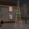 Vánoční stromek vidaXL LED vánoční stromek ve tvaru kužele vícebarevný 3000 LED 230x800 cm