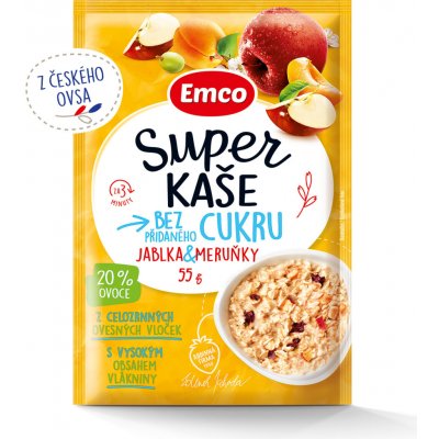 Emco Super kaše Jablka & Meruňky 55 g – Zboží Dáma