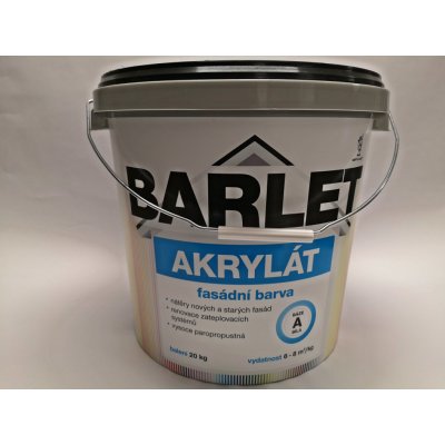 Barvy a laky Teluria Fasádní barva Barlet Akryl/A bílá 20kg – Zboží Mobilmania