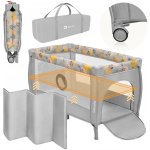 Lionelo Cestovní postýlka Stefi Plus 2023 Pink Yellow – Zboží Dáma