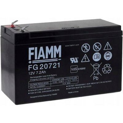 FIAMM FG20721 Vds - 7200mAh Lead-Acid 12V – Zboží Mobilmania