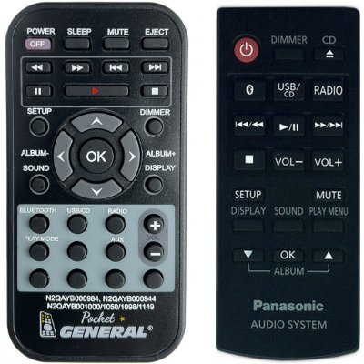 Dálkový ovladač General Panasonic N2QAYB000984 – Hledejceny.cz