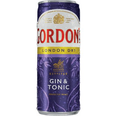 Gordons & Tonic 6,4 0,25 l (holá láhev) – Zboží Dáma