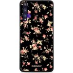 Pouzdro Mobiwear Glossy Huawei Nova 5T / Honor 20 - G039G - Květy na černé