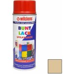 WILCKENS Syntetická barva ve spreji Spraylack Hochglanz Buntlack vysoký lesk 400 ml Slonová kost