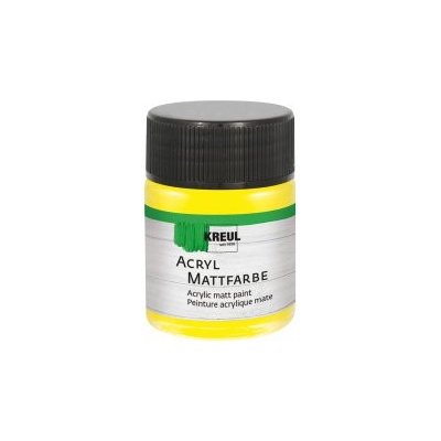 Akrylová barva matná KREUL 50 ml žlutá – Zboží Dáma