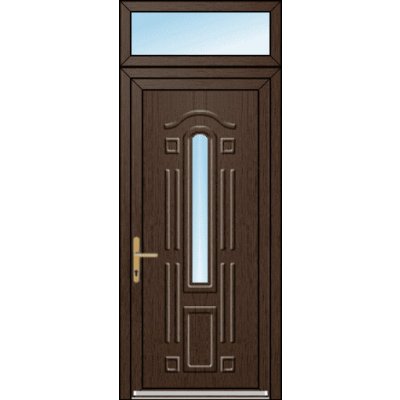 OknaDvereNaMiru.cz Vchodové dveře 3D Dea 1 + Nadsvětlík bílá 100 x 220 cm – Hledejceny.cz