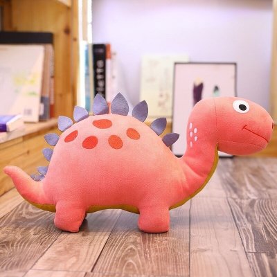 Roztomilý dinosaurus růžový 25 cm
