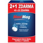 MaxiMag Hořčík+B6 šumivé tablet. 3 x 20 tablet – Hledejceny.cz