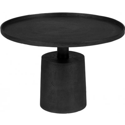White Label Living Mason 60 cm černý kovový kulatý – Zboží Dáma
