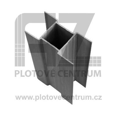 Stabilizační držák pro podhrabové desky bez zámku 200 mm | plastový | průběžný | pro sloupek kruhového profilu Ø 38 mm – Zbozi.Blesk.cz