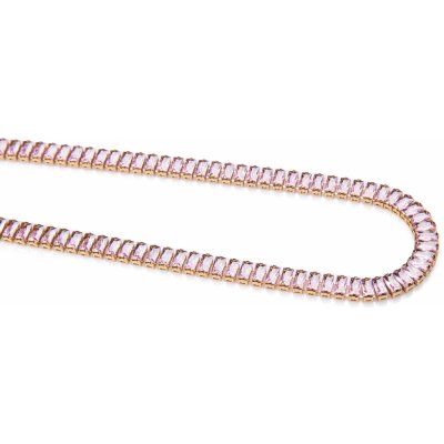 Franco Bene Pozlacený Crystal náhrdelník růžový 1403 – Sleviste.cz